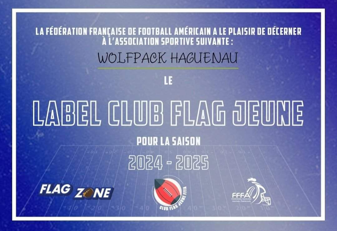 Label Club Flag Jeune